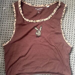 PacSun X Playboy cheetah print tee